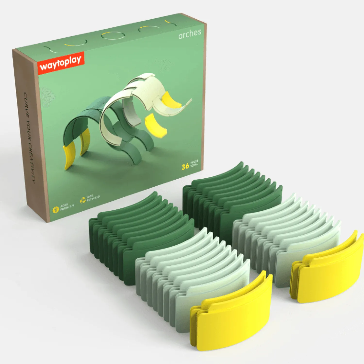 WayToPlay Tory do układania Arches - Creator Set, 36 el.