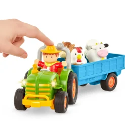 Battat Traktor z przyczepą, rolnikiem i zwierzętami - Farming Fun Tractor