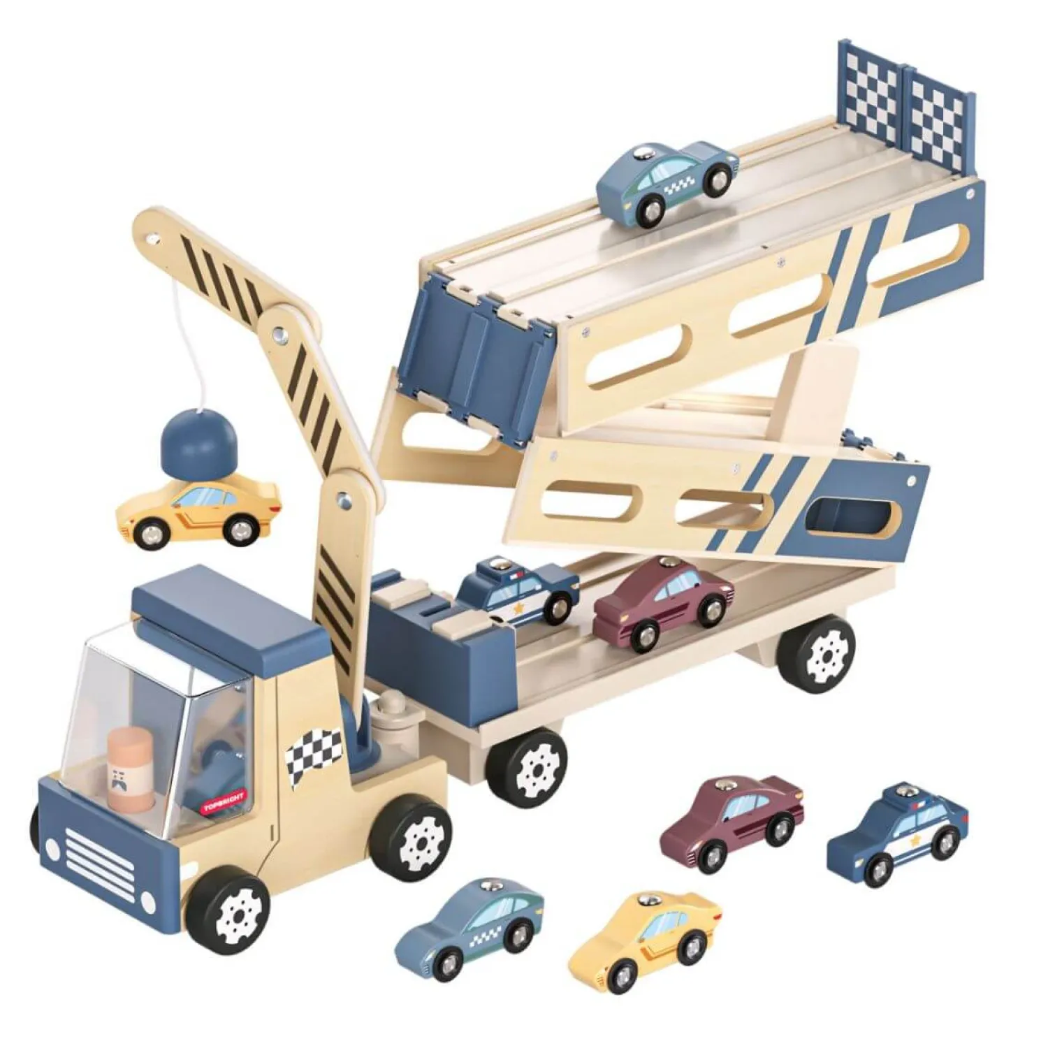 TOPBRIGHT Transporter samochodów i tor wyścigowy 2w1, 36m+