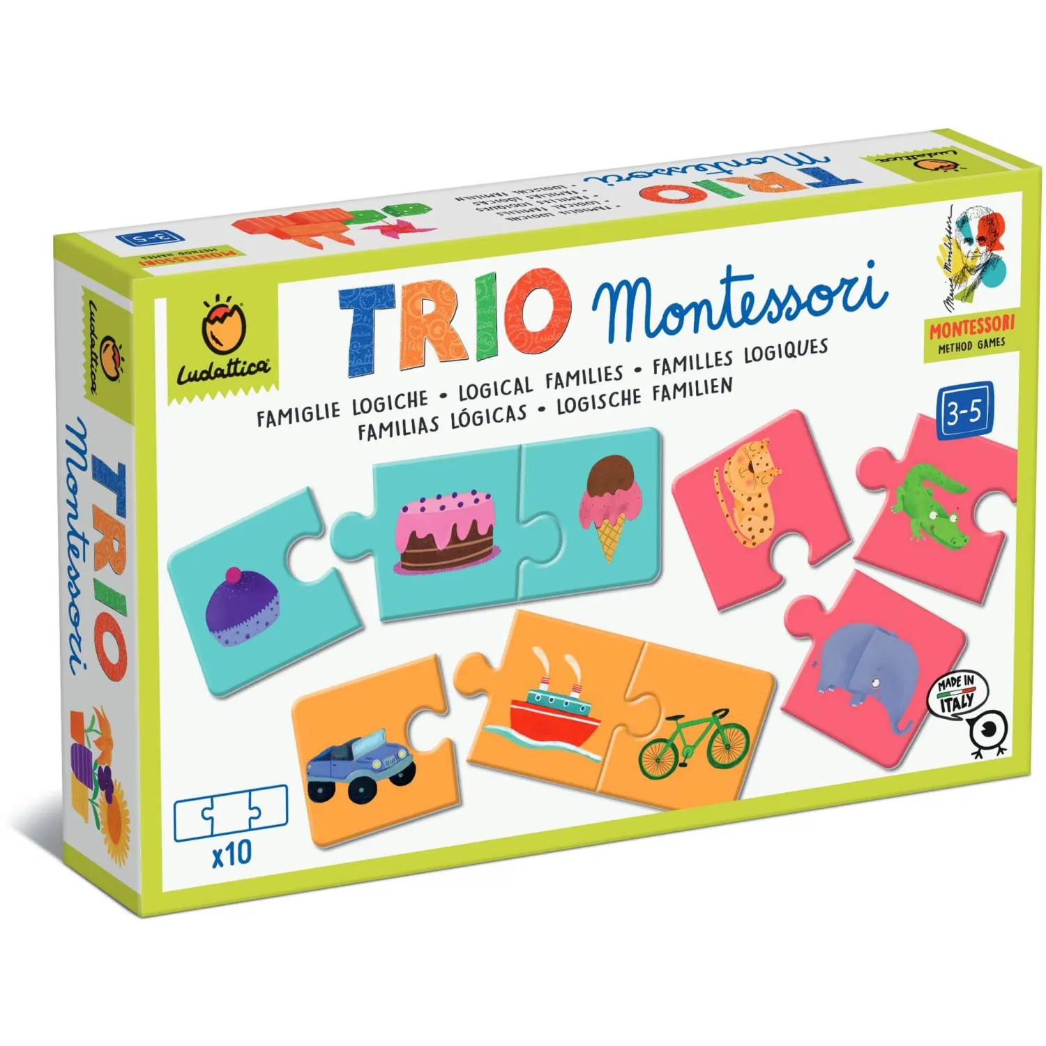 Ludattica TRIO Montessori - gra-układanka - GRUPOWANIE LOGICZNE