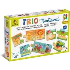 Ludattica TRIO Montessori - gra-układanka - RODZINY ZWIERZĄT