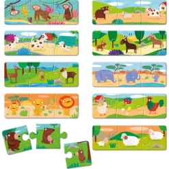 Ludattica TRIO Montessori - gra-układanka - RODZINY ZWIERZĄT