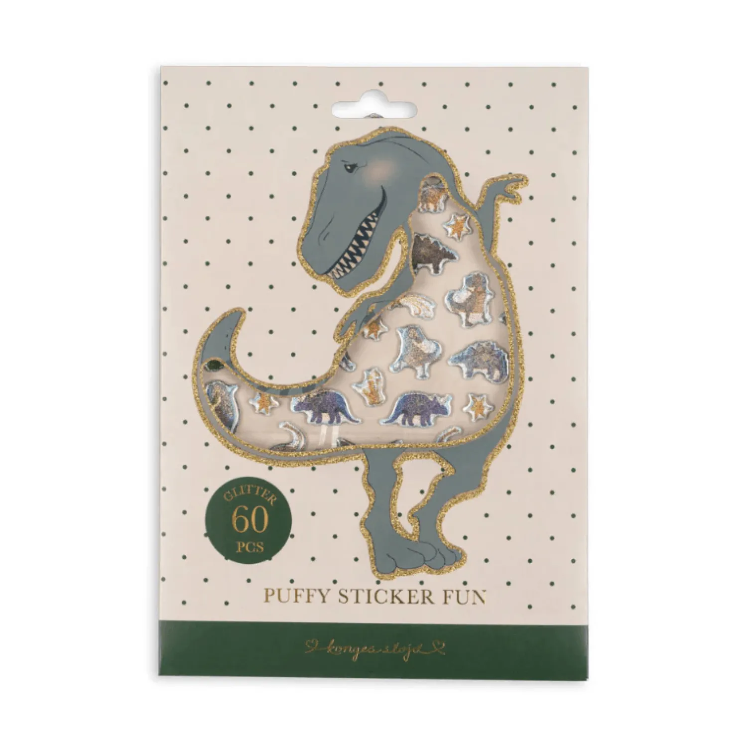 Konges slojd Trójwymiarowe naklejki - dino