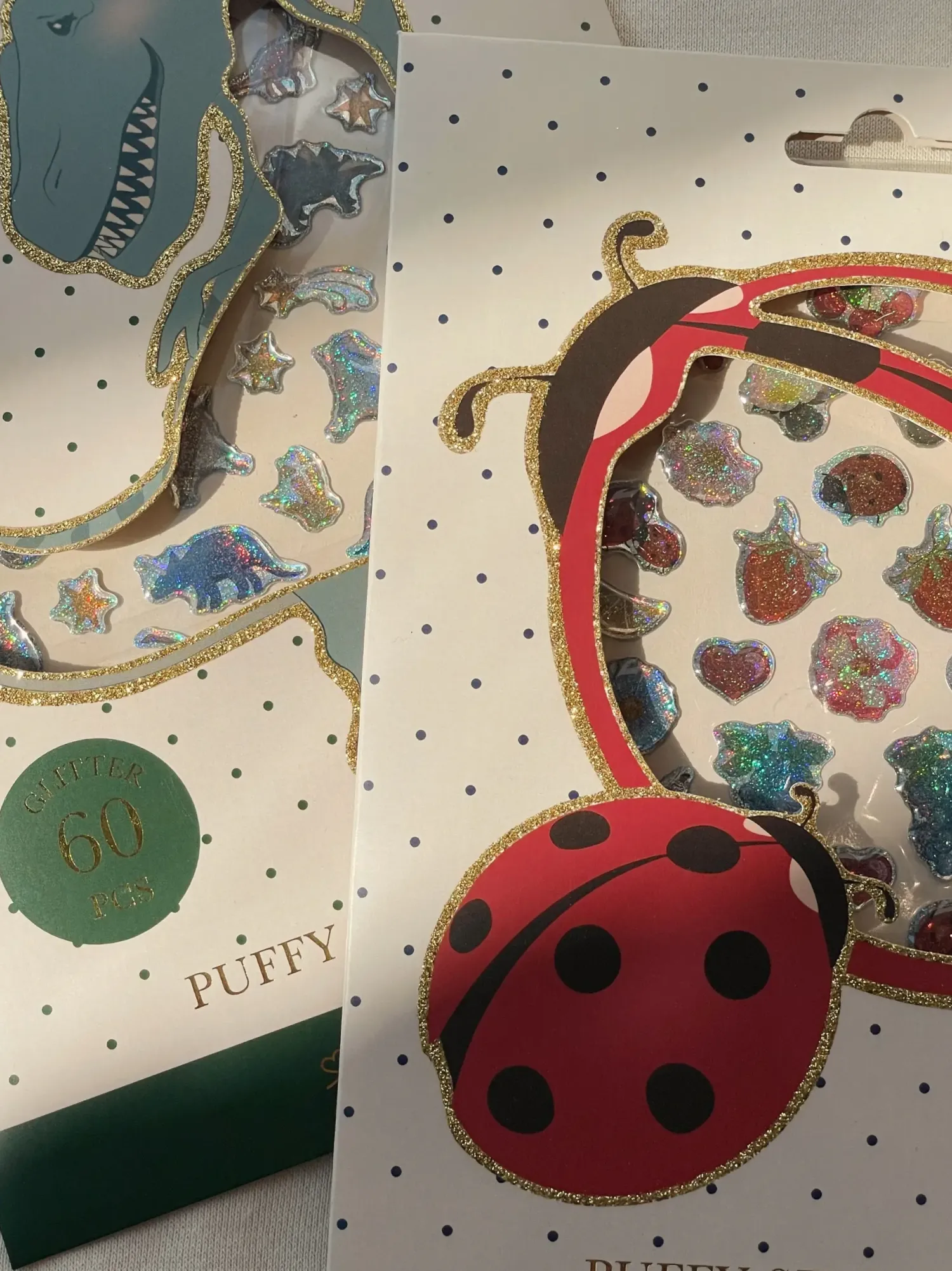 Konges slojd Trójwymiarowe naklejki - ladybug