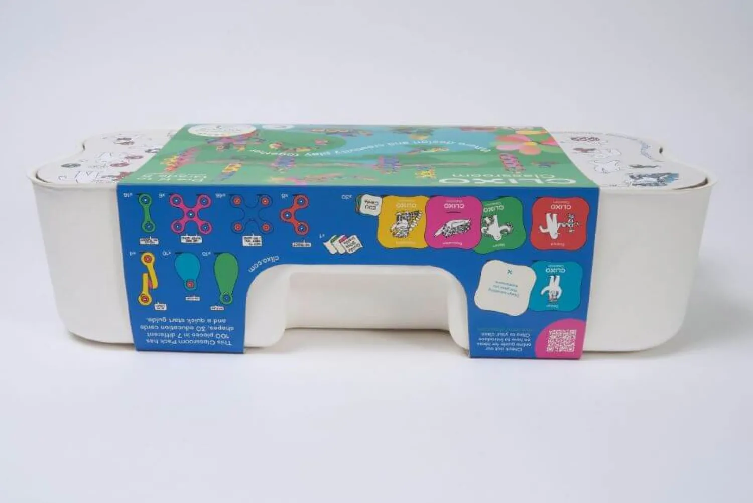CLIXO Układanka magnetyczna Classroom Pack, 100 elementów