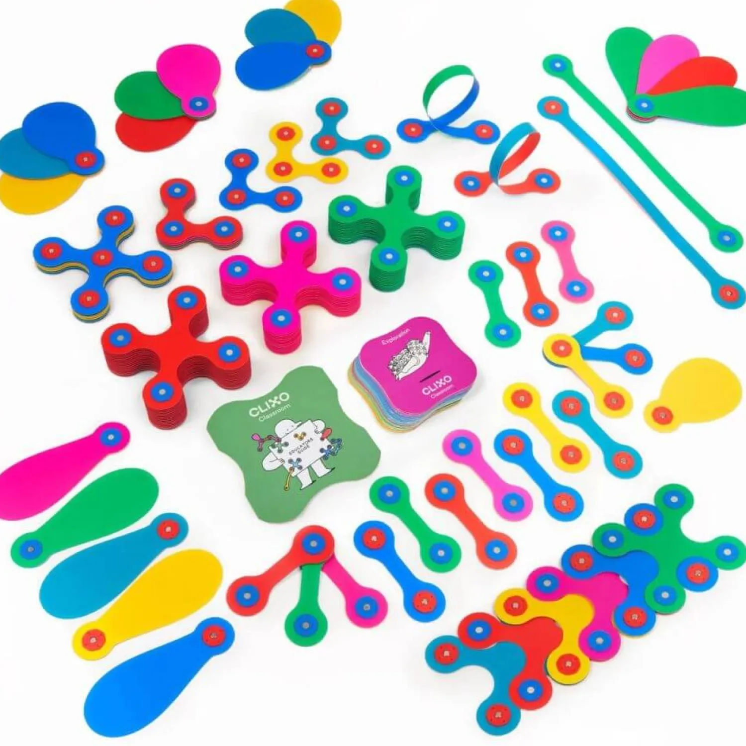 CLIXO Układanka magnetyczna Classroom Pack, 100 elementów