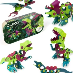 CLIXO Układanka magnetyczna Dinozaury , 36 elementy