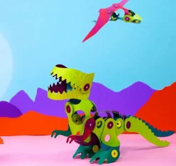 CLIXO Układanka magnetyczna Dinozaury , 36 elementy