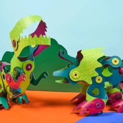 CLIXO Układanka magnetyczna Dinozaury , 36 elementy