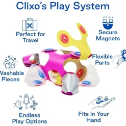 CLIXO Układanka magnetyczna Tiny & Mighty, migocząca biżuteria