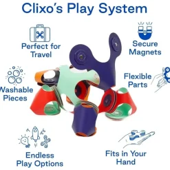 CLIXO Układanka magnetyczna Tiny & Mighty, kosmos