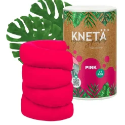 KNETA Wegańska masa plastyczna w puszce XXL, 1kg - różowa