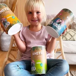 KNETA Wegańska masa plastyczna w puszce XXL, 1kg - pomarańczowa