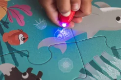 Janod Świecące puzzle z mini-lampką UV Ocean 24 elementy 3+