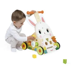 Janod Wielofunkcyjny pchacz edukacyjny Farma 12 m+