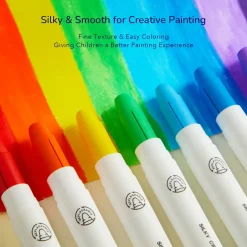 Mideer Wkłady do miękkich, zmywalnych kredek silky crayons 6 szt.