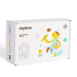 Mideer Wkłady do miękkich, zmywalnych kredek silky crayons 12 szt.