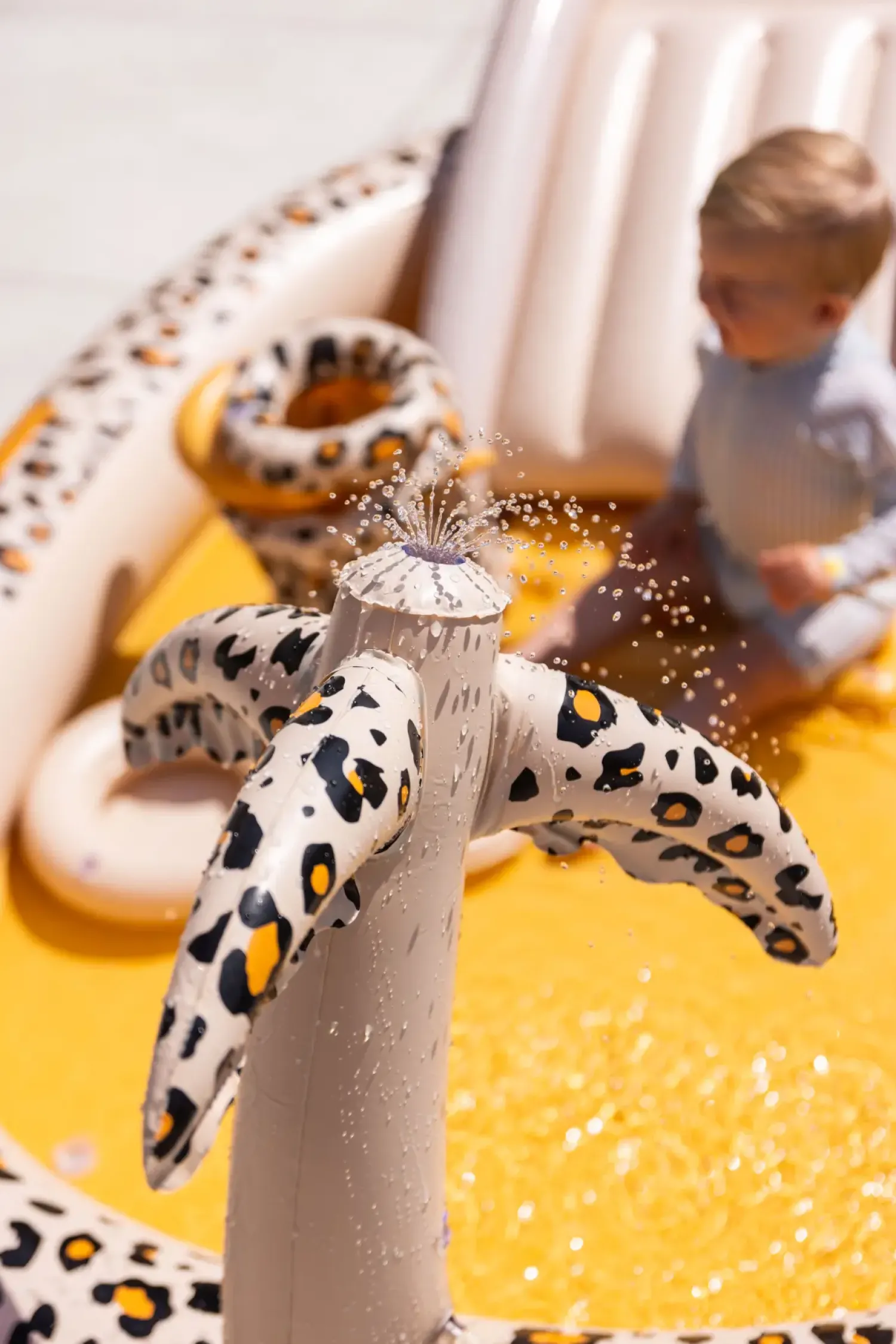 The Swim Essentials Wodny plac zabaw Beige Leopard
