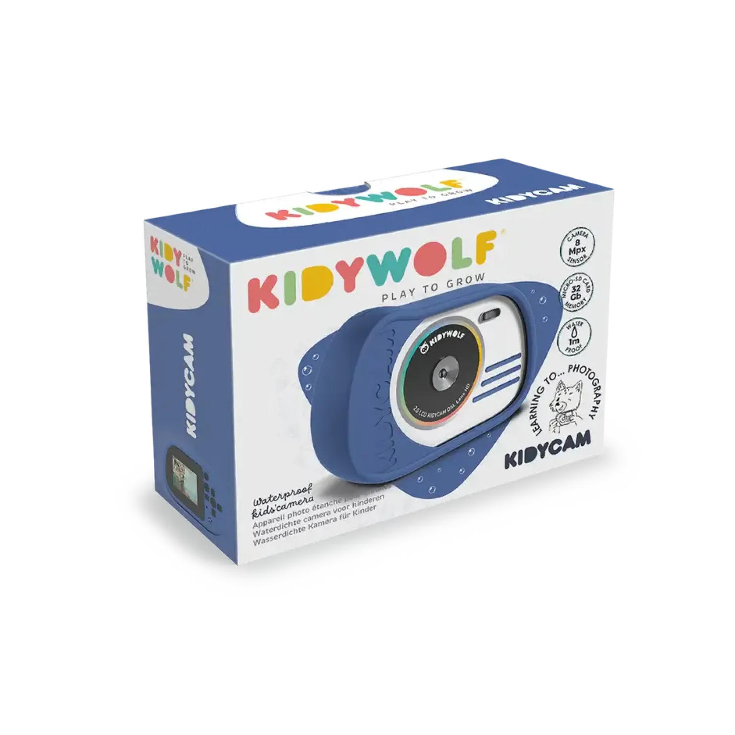 Kidywolf Wodoodporny aparat KIDYCAM - niebieski