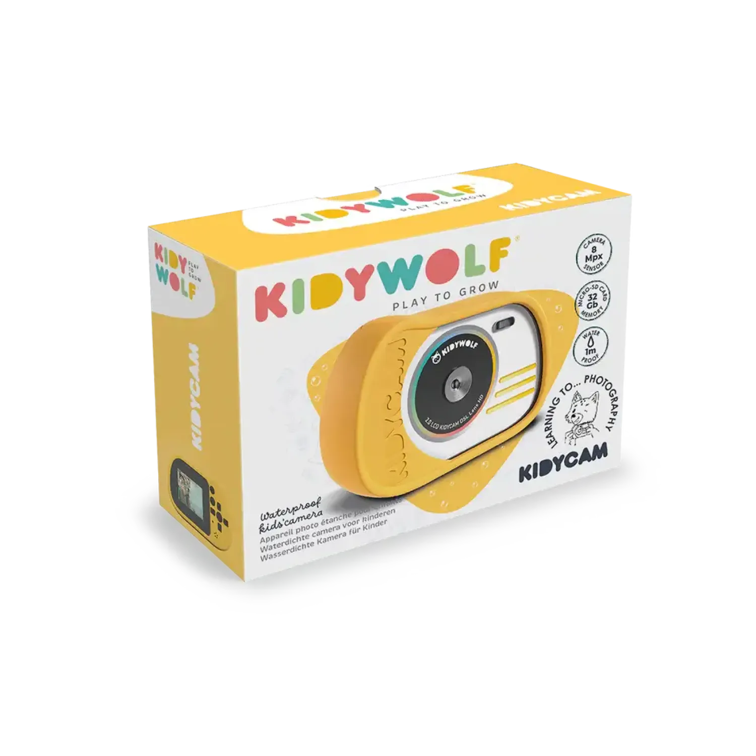 Kidywolf Wodoodporny aparat KIDYCAM - pomarańczowy