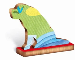 Ludattica WOODY PUZZLE – drewniane puzzle konturowe – FARMA