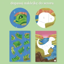 Tiger Tribe Wyklejanie po numerach - Dinozaury