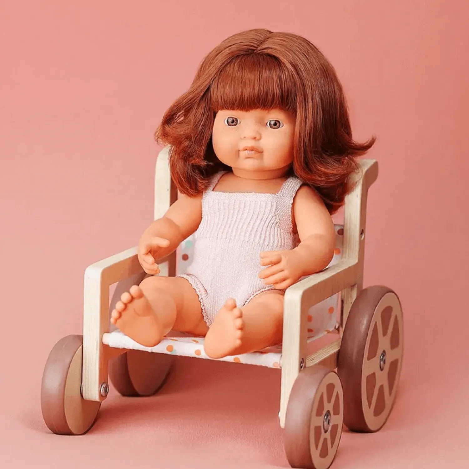 Miniland Wózek inwalidzki dla lalek