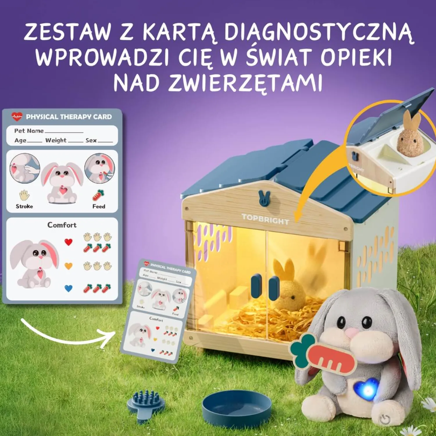 TOPBRIGHT Zabawka interaktywna Mummy Bunny, 3+