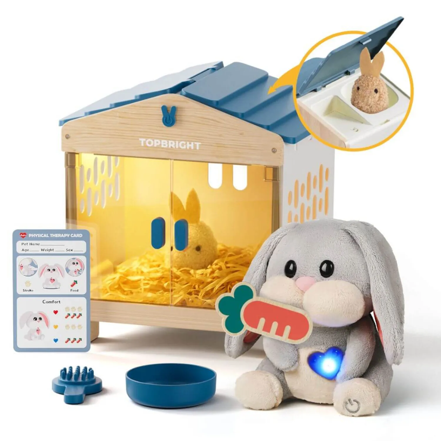 TOPBRIGHT Zabawka interaktywna Mummy Bunny, 3+