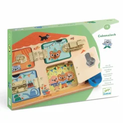 Djeco Zabawka manualna domek CABANALOCK
