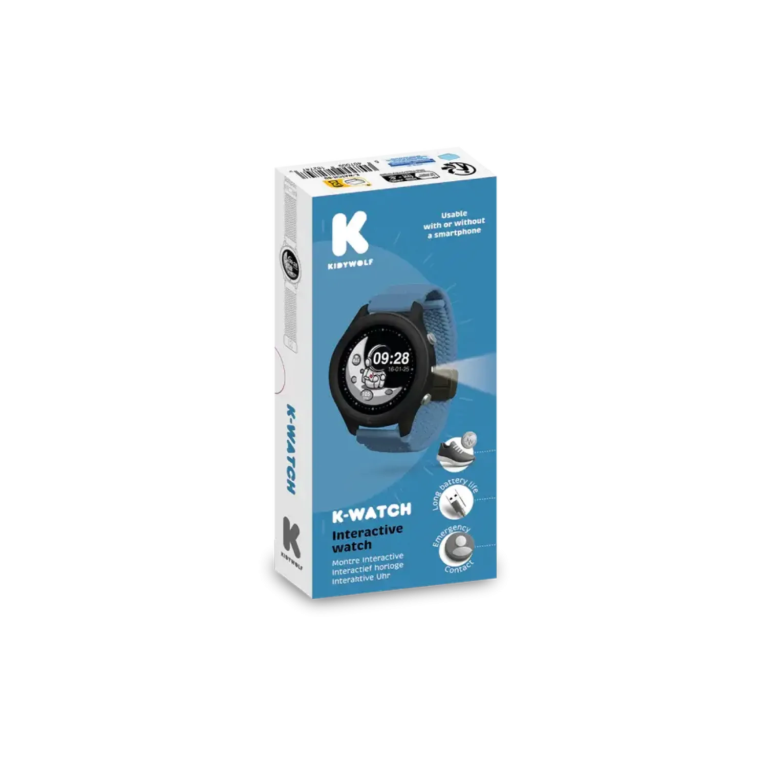 Kidywolf Zegarek dziecięcy K-WATCH Blue