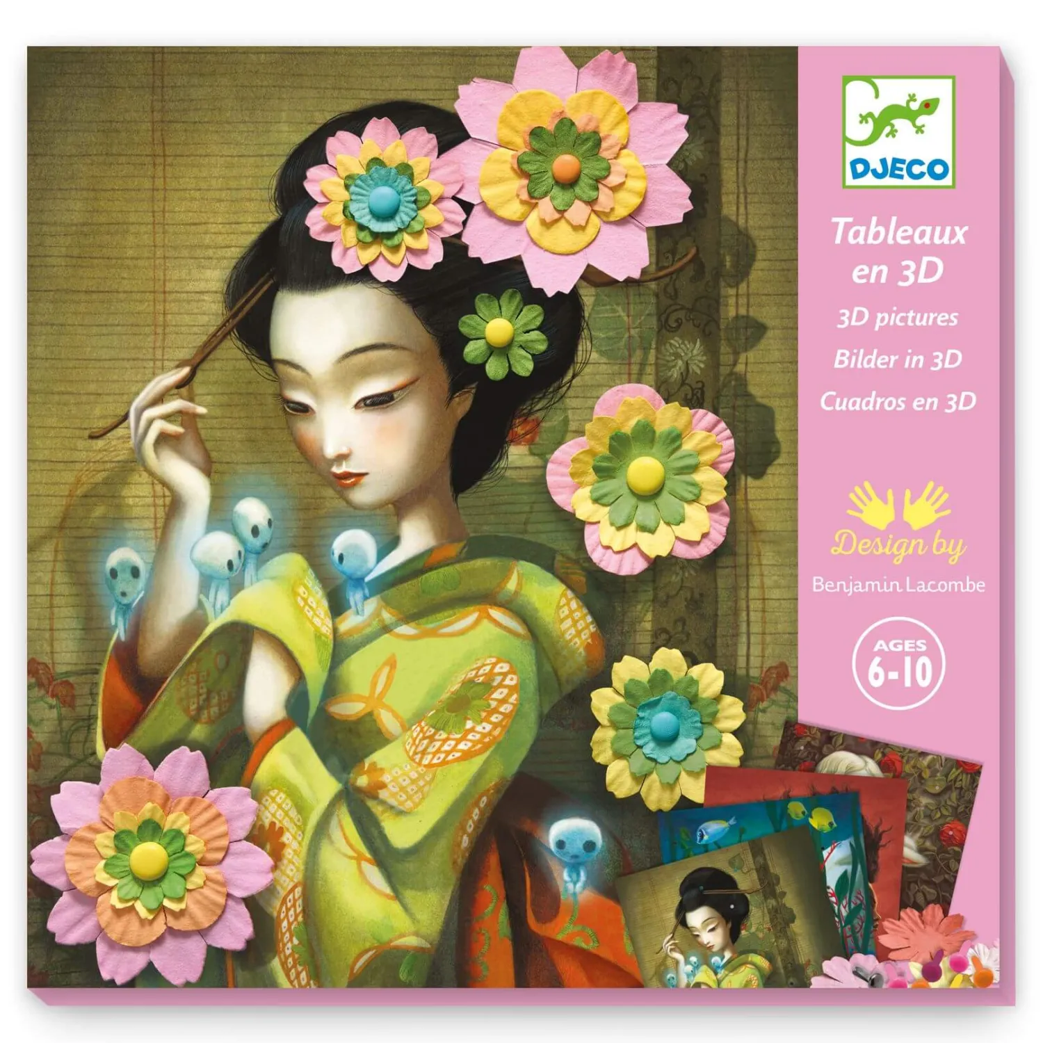Djeco Zestaw artystyczny 3D - ROCK'N ROSEN