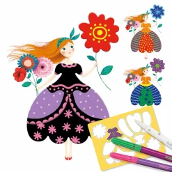 Djeco Zestaw artystyczny PRETTY DRESSES 3+