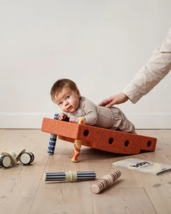 MODU Zestaw baby activity set - Burnt Orange, Dusty Green