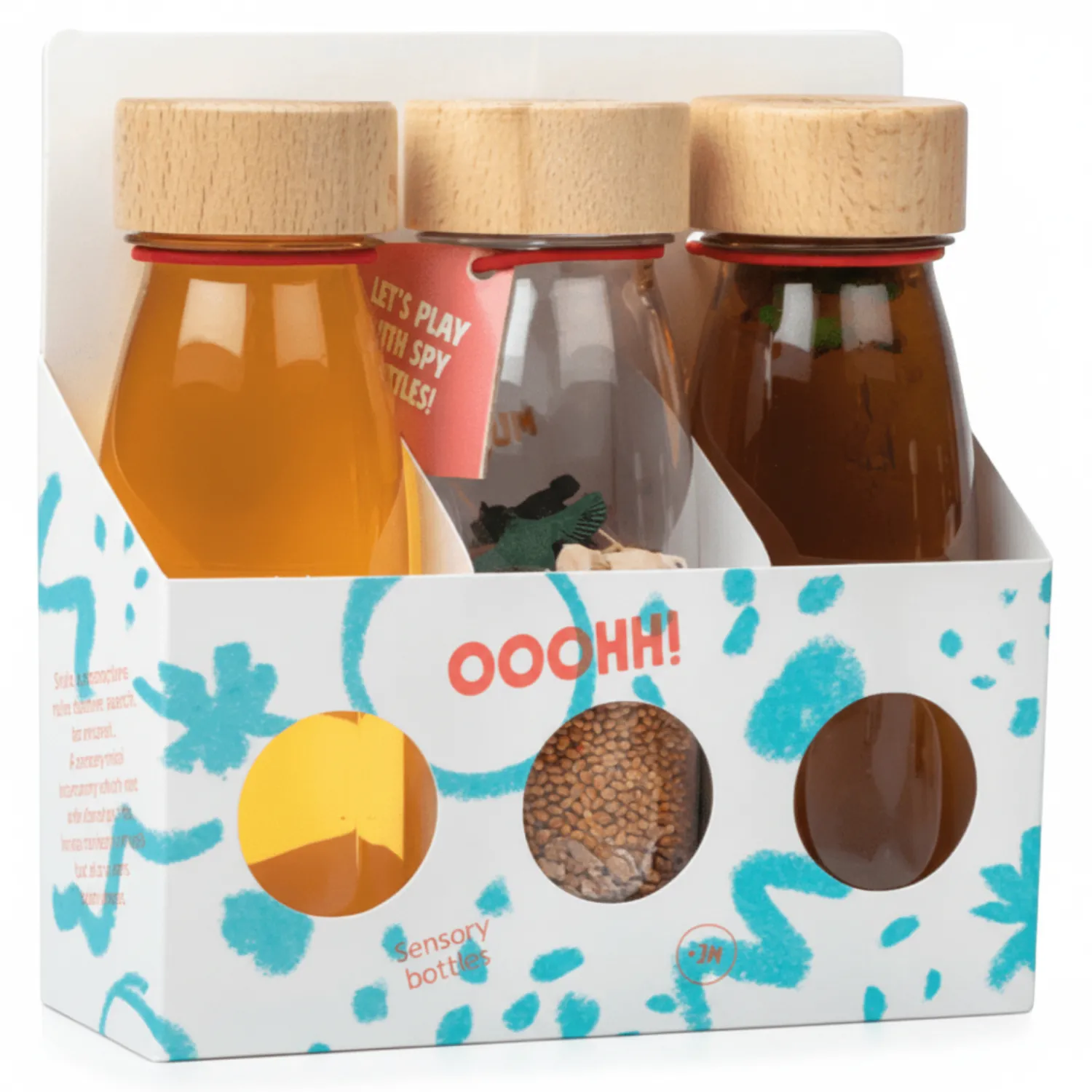 Petit Boum Zestaw 3 butelek sensorycznych FLOAT - LAS