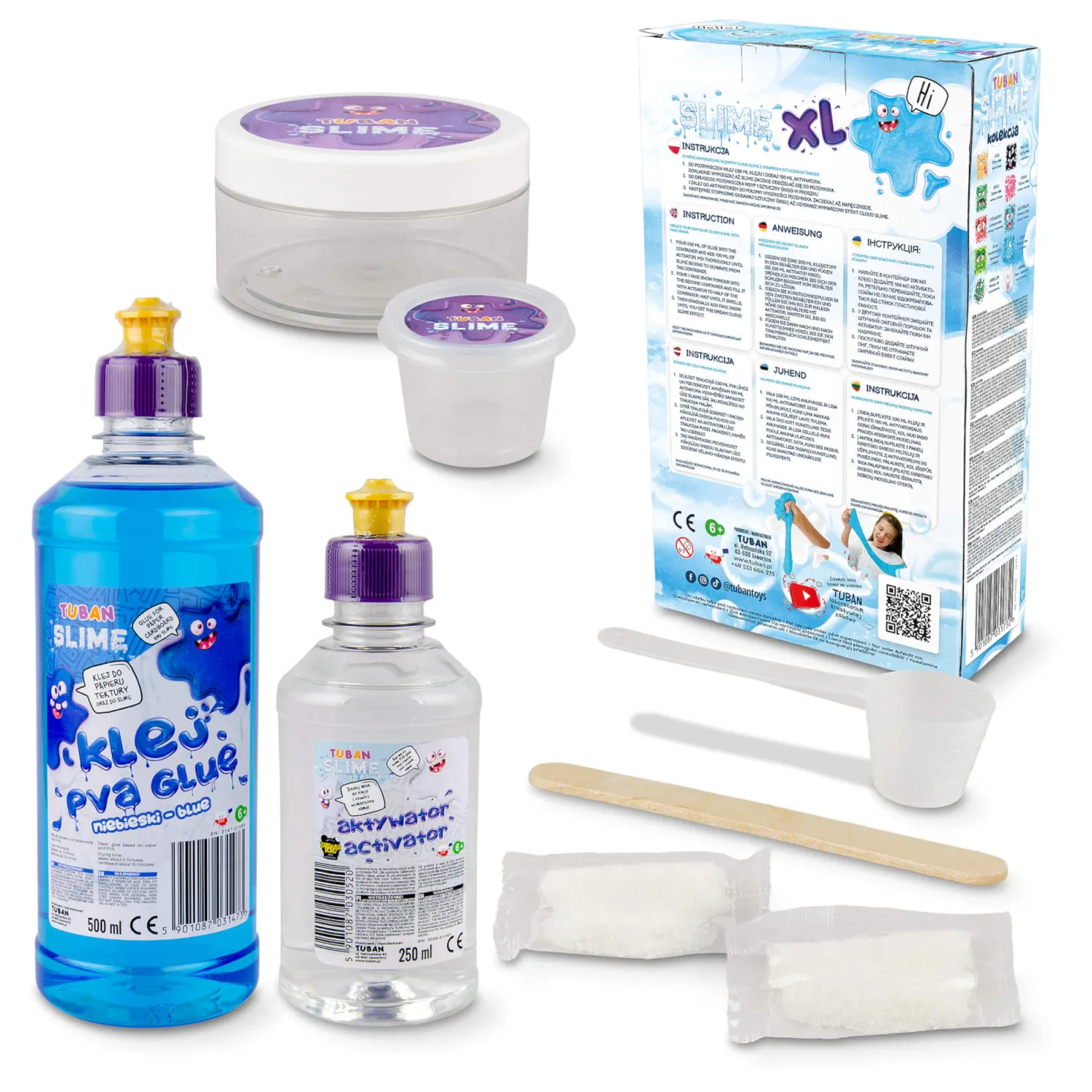 Tuban Zestaw DIY Slime - chmurka XL