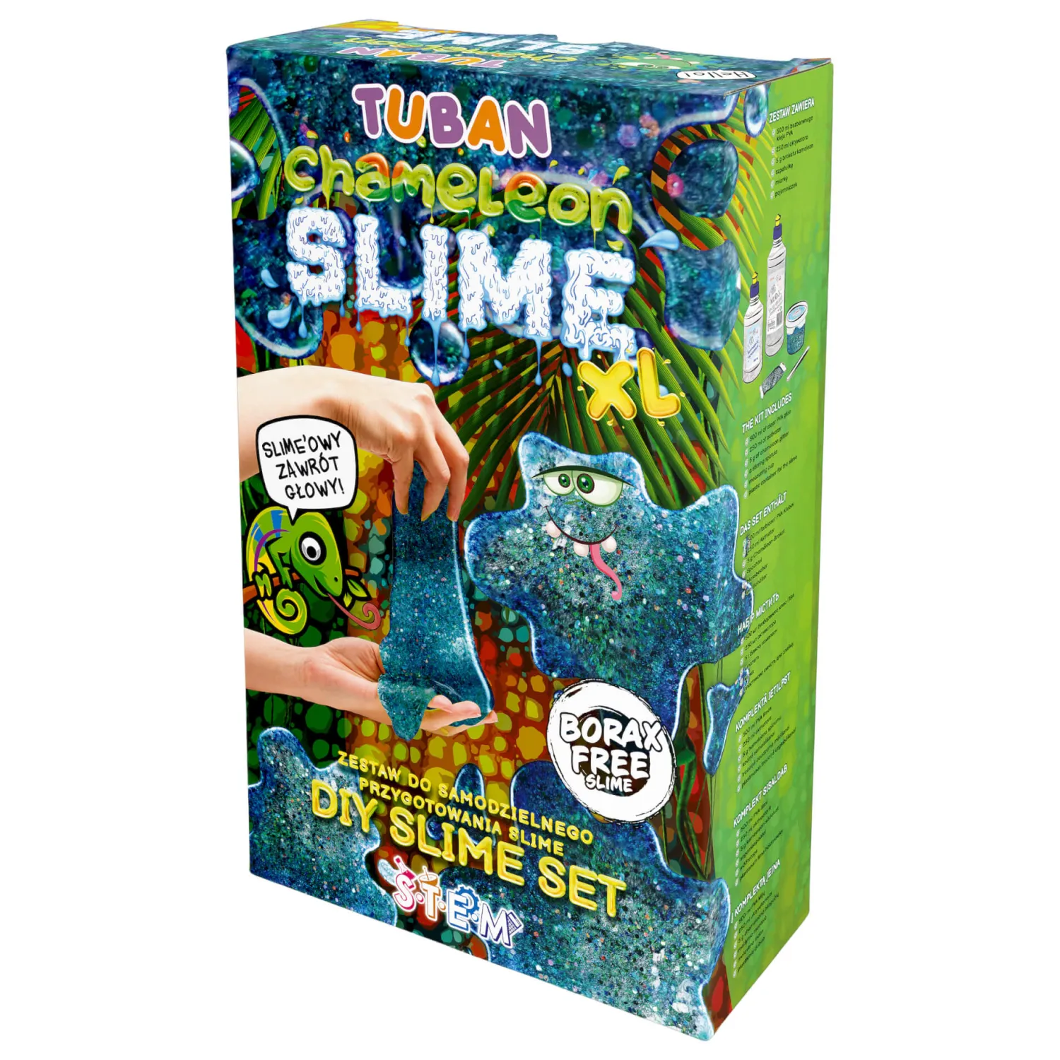 Tuban Zestaw DIY Slime - kameleon XL
