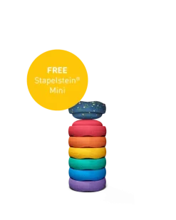 Stapelstein® Zestaw do balansowania Original Mini - Rainbow Classic, 6el.