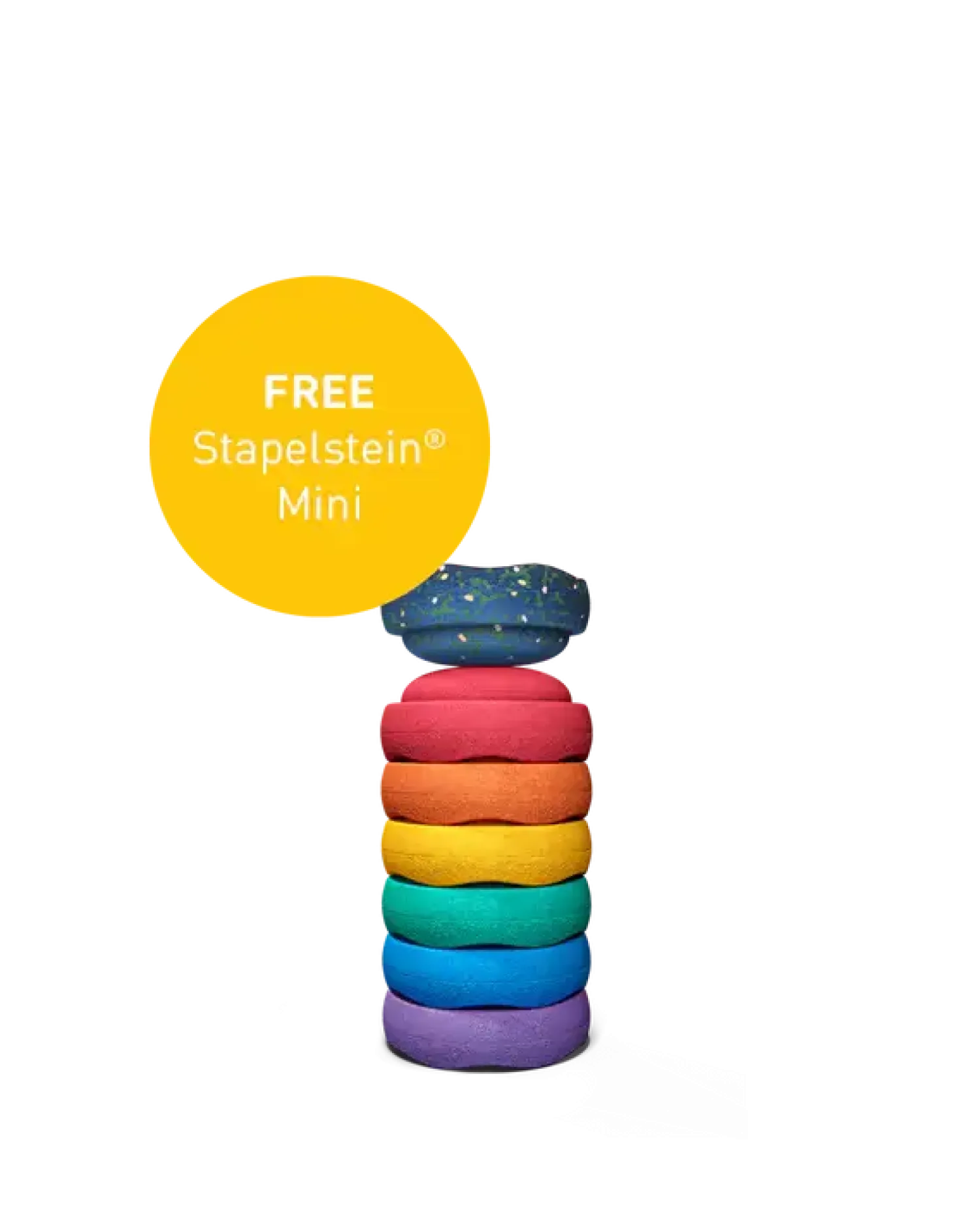 Stapelstein® Zestaw do balansowania Original Mini - Rainbow Classic, 6el.