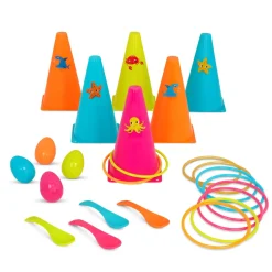 B.Toys Zestaw do dwóch gier na świeżym powietrzy - obręcze i jajka