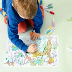 Super Petit Zestaw do kolorowania z silikonową matą - Amazonia