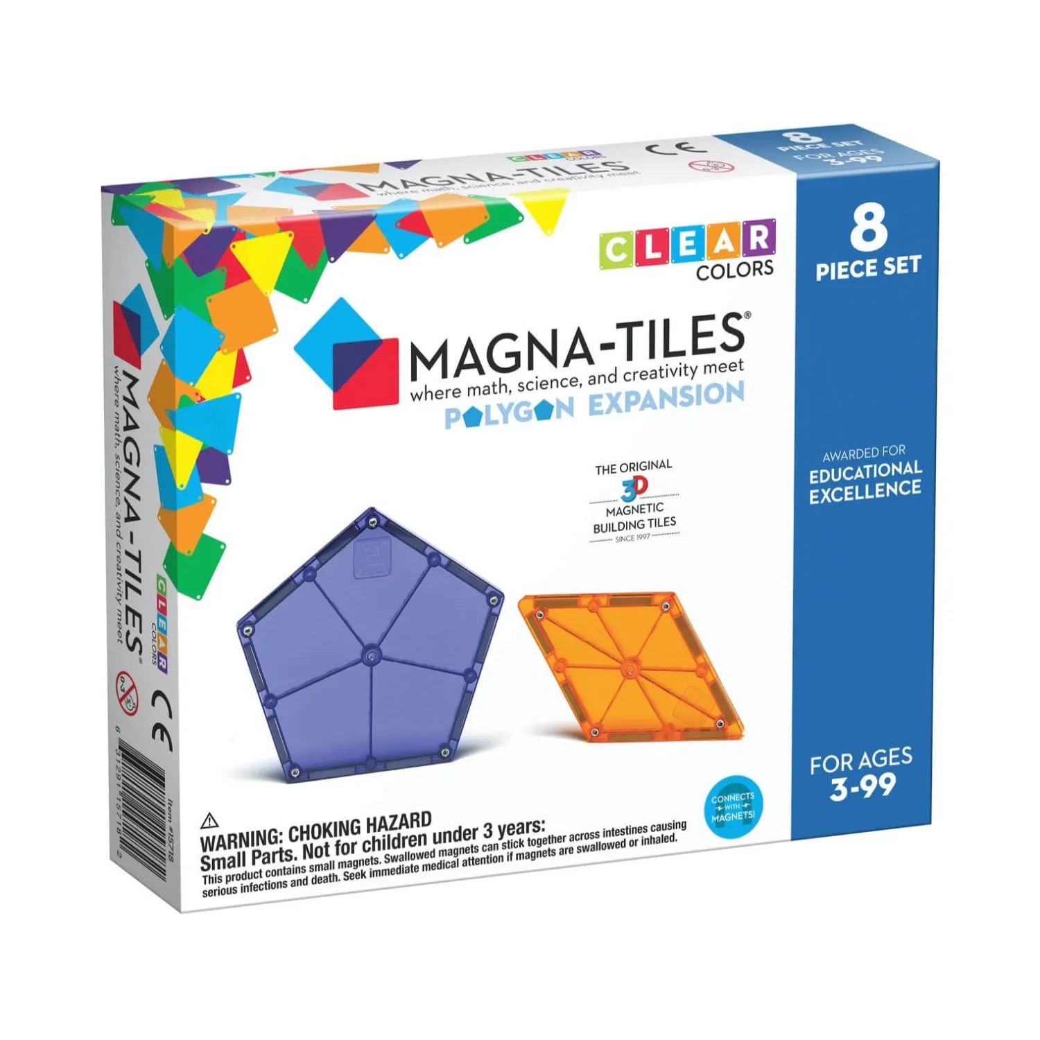 Magna-Tiles Zestaw do rozbudowy Polygons 8 el.