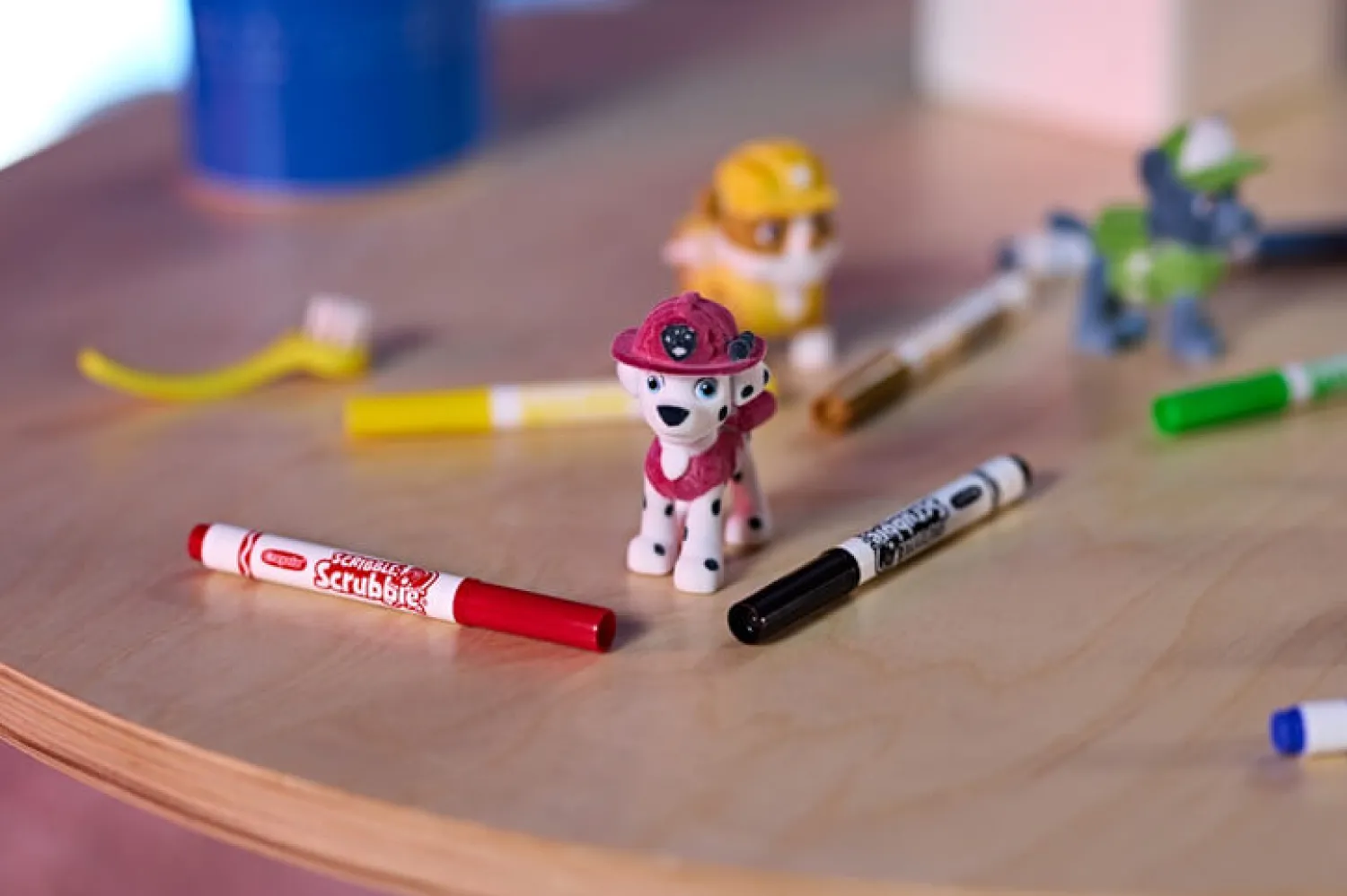 Crayola Zestaw 5 figurek do malowania i mycia Washimals, Psi Patrol 3+