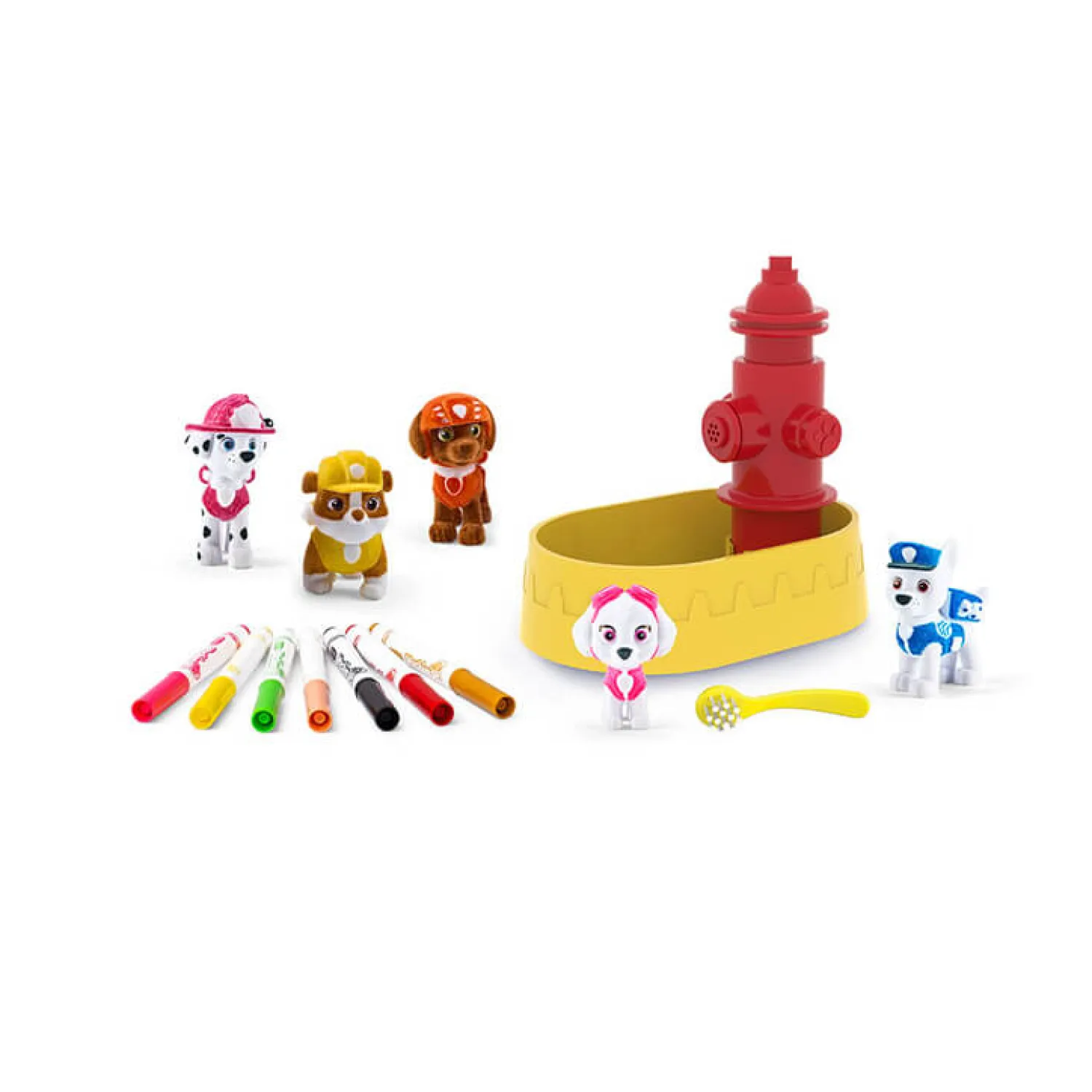 Crayola Zestaw 5 figurek do malowania i mycia Washimals, Psi Patrol 3+