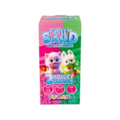 Tuban Zestaw Fluffy Sand puszysty piasek różowy & zielony 2 x 70 g