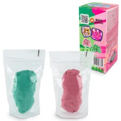 Tuban Zestaw Fluffy Sand puszysty piasek różowy & zielony 2 x 70 g