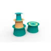 QUUT Zestaw 3 foremek do piasku Wieża Alto Lagoon Green + Banana Blue