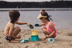 QUUT Zestaw 3 foremek do piasku Wieża Alto Lagoon Green + Banana Blue