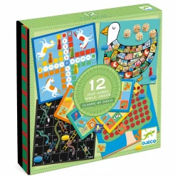 Djeco Zestaw 12 gier Classic box 4+