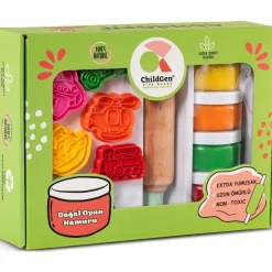 ChildGen Zestaw kreatywny POJAZDY, 100% naturalna ciastolina i akcesoria